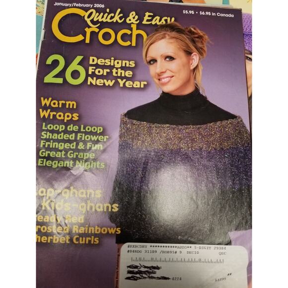 crochet books good used lot hats-scarfs-caps-gloves and more 1-9 - Picture 12 of 16